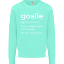 Goalie Keeper Football Ice Hockey Funny Kids Sweatshirt Jumper Peppermint