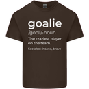 Goalie Keeper Football Ice Hockey Funny Kids T-Shirt Childrens Chocolate