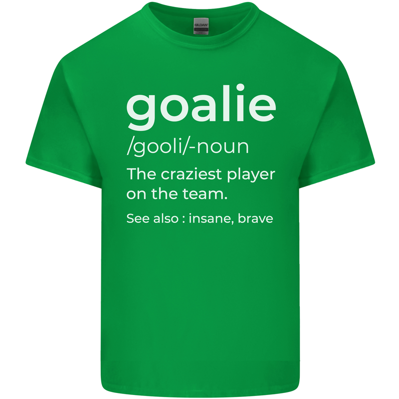 Goalie Keeper Football Ice Hockey Funny Kids T-Shirt Childrens Irish Green