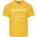 Goalie Keeper Football Ice Hockey Funny Kids T-Shirt Childrens Yellow