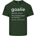 Goalie Keeper Football Ice Hockey Funny Mens Cotton T-Shirt Tee Top Forest Green