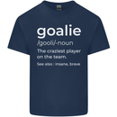 Goalie Keeper Football Ice Hockey Funny Mens Cotton T-Shirt Tee Top Navy Blue