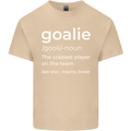 Goalie Keeper Football Ice Hockey Funny Mens Cotton T-Shirt Tee Top Sand