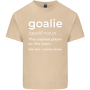 Goalie Keeper Football Ice Hockey Funny Mens Cotton T-Shirt Tee Top Sand
