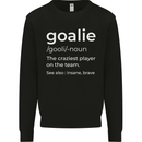 Goalie Keeper Football Ice Hockey Funny Mens Sweatshirt Jumper Black