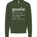 Goalie Keeper Football Ice Hockey Funny Mens Sweatshirt Jumper Forest Green
