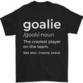Goalie Keeper Football Ice Hockey Funny Mens T-Shirt Cotton Gildan Black