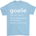 Goalie Keeper Football Ice Hockey Funny Mens T-Shirt Cotton Gildan Light Blue