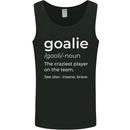 Goalie Keeper Football Ice Hockey Funny Mens Vest Tank Top Black