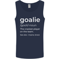 Goalie Keeper Football Ice Hockey Funny Mens Vest Tank Top Navy Blue