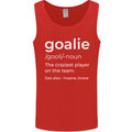 Goalie Keeper Football Ice Hockey Funny Mens Vest Tank Top Red
