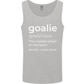 Goalie Keeper Football Ice Hockey Funny Mens Vest Tank Top Sports Grey