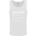 Goalie Keeper Football Ice Hockey Funny Mens Vest Tank Top White