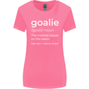 Goalie Keeper Football Ice Hockey Funny Womens Wider Cut T-Shirt Azalea
