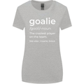 Goalie Keeper Football Ice Hockey Funny Womens Wider Cut T-Shirt Sports Grey