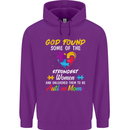 God Found Autism Moms Autistic ASD Mens 80% Cotton Hoodie Purple