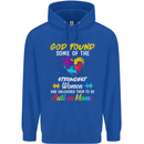 God Found Autism Moms Autistic ASD Mens 80% Cotton Hoodie Royal Blue