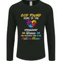God Found Autism Moms Autistic ASD Mens Long Sleeve T-Shirt Black