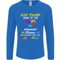 God Found Autism Moms Autistic ASD Mens Long Sleeve T-Shirt Royal Blue