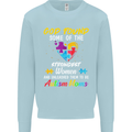God Found Autism Moms Autistic ASD Mens Sweatshirt Jumper Light Blue