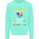 God Found Autism Moms Autistic ASD Mens Sweatshirt Jumper Peppermint