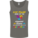 God Found Autism Moms Autistic ASD Mens Vest Tank Top Charcoal