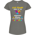 God Found Autism Moms Autistic ASD Womens Petite Cut T-Shirt Charcoal
