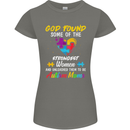 God Found Autism Moms Autistic ASD Womens Petite Cut T-Shirt Charcoal