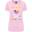 God Found Autism Moms Autistic ASD Womens Wider Cut T-Shirt Light Pink