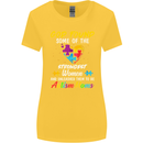 God Found Autism Moms Autistic ASD Womens Wider Cut T-Shirt Yellow