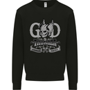 God of Thunder Gym Training Top Vikings Kids Sweatshirt Jumper Black