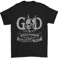 God of Thunder Gym Training Top Vikings Mens T-Shirt Cotton Gildan Black