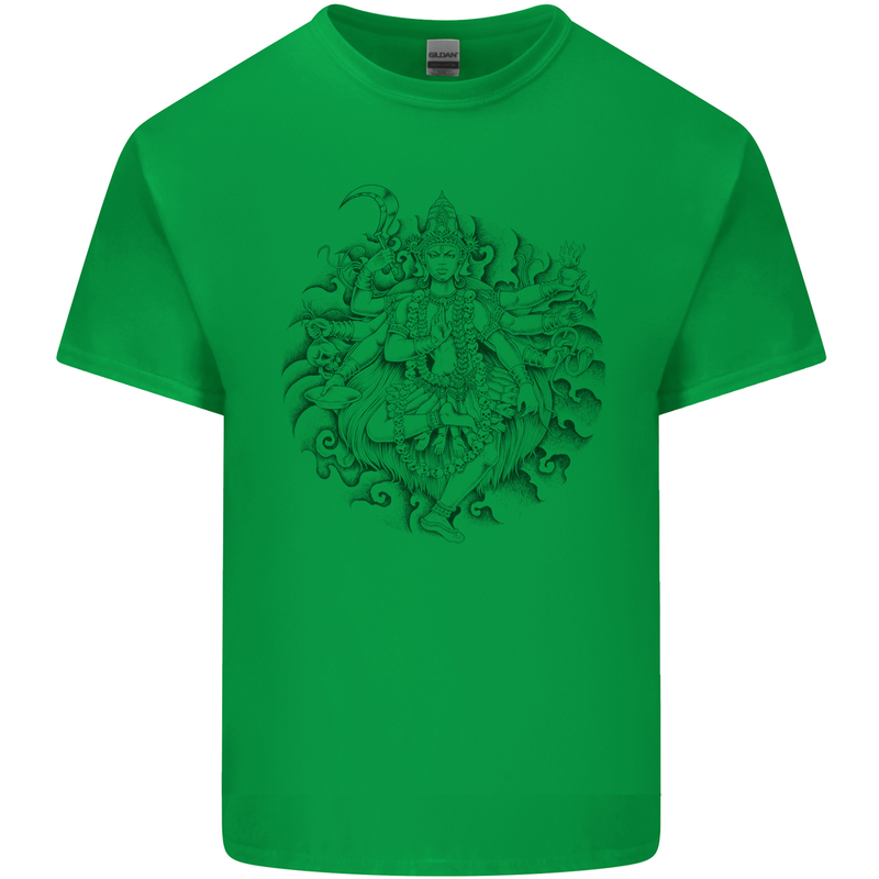Goddess Shiva Hindu God Hinduism Religion Mens Cotton T-Shirt Tee Top Irish Green