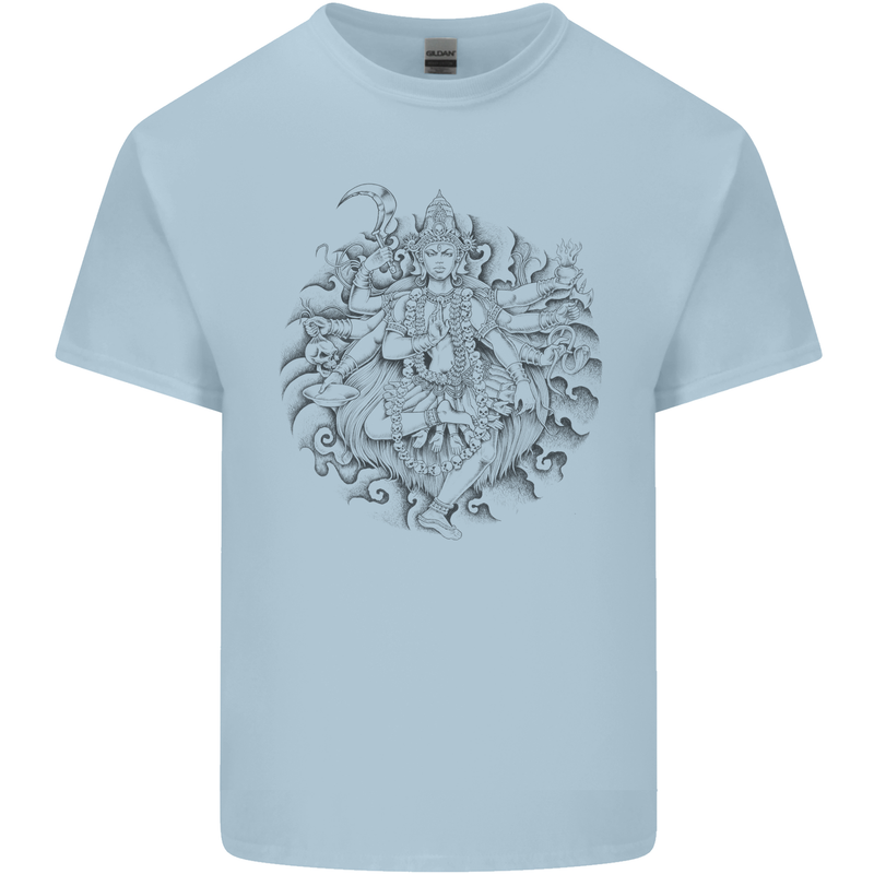 Goddess Shiva Hindu God Hinduism Religion Mens Cotton T-Shirt Tee Top Light Blue
