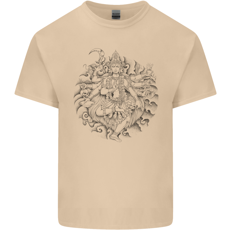 Goddess Shiva Hindu God Hinduism Religion Mens Cotton T-Shirt Tee Top Sand
