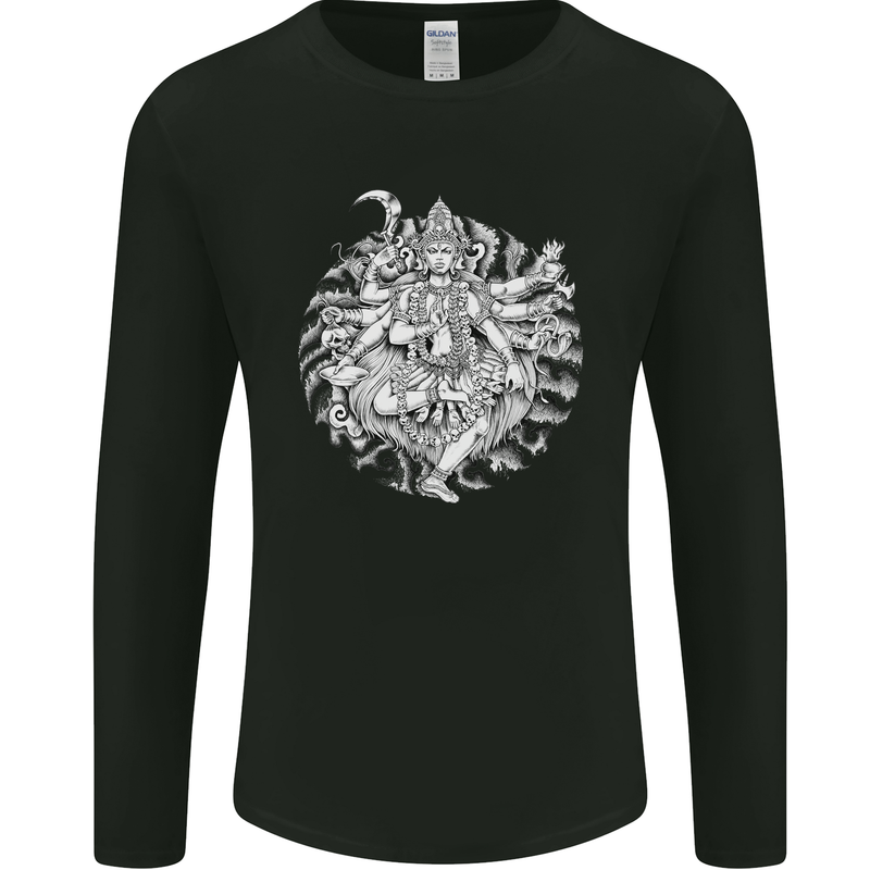 Goddess Shiva Hindu God Hinduism Religion Mens Long Sleeve T-Shirt Black