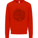 Goddess Shiva Hindu God Hinduism Religion Mens Sweatshirt Jumper Bright Red