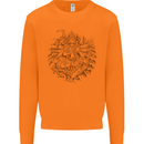 Goddess Shiva Hindu God Hinduism Religion Mens Sweatshirt Jumper Orange