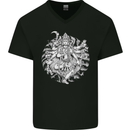 Goddess Shiva Hindu God Hinduism Religion Mens V-Neck Cotton T-Shirt Black