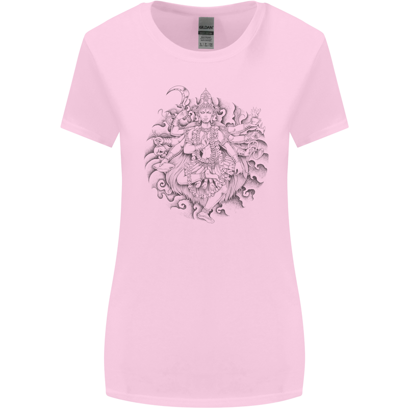 Goddess Shiva Hindu God Hinduism Religion Womens Wider Cut T-Shirt Light Pink