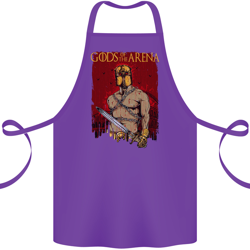 Gods of the Arena MMA Martial Arts Gym Cotton Apron 100% Organic Purple