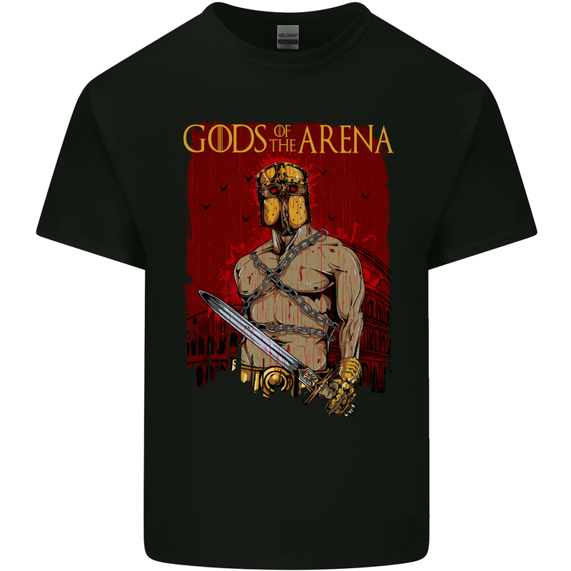 Gods of the Arena MMA Martial Arts Gym Mens Cotton T-Shirt Tee Top Black