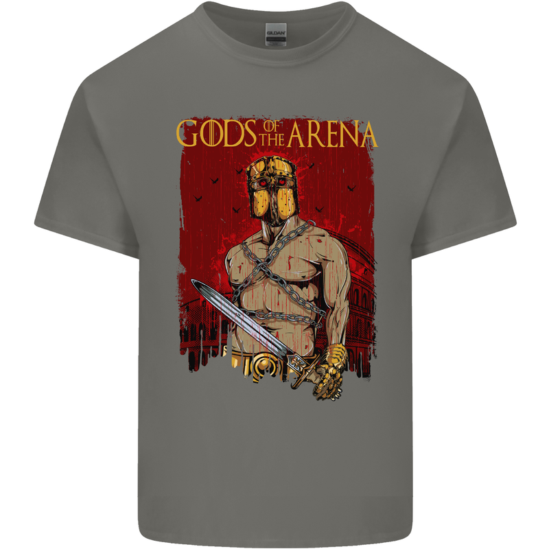 Gods of the Arena MMA Martial Arts Gym Mens Cotton T-Shirt Tee Top Charcoal