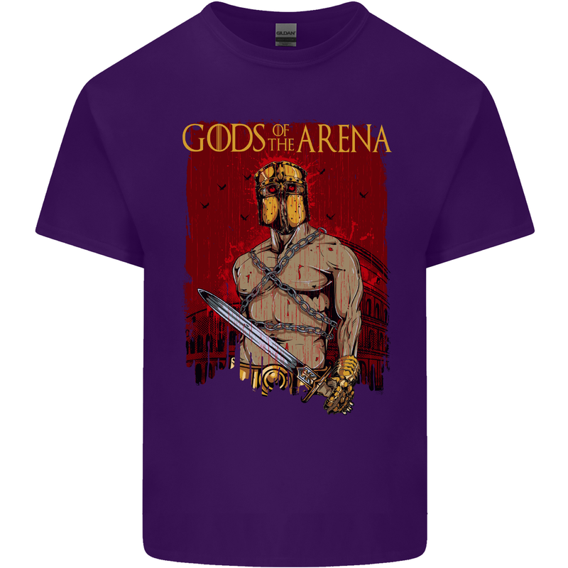 Gods of the Arena MMA Martial Arts Gym Mens Cotton T-Shirt Tee Top Purple