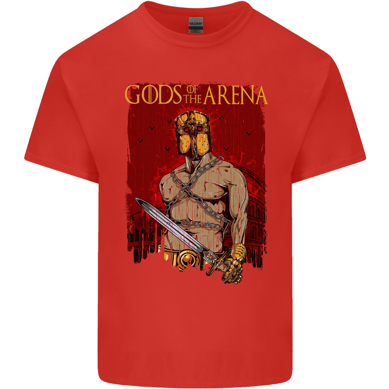 Gods of the Arena MMA Martial Arts Gym Mens Cotton T-Shirt Tee Top Red