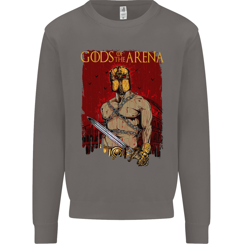 Gods of the Arena MMA Martial Arts Gym Mens Sweatshirt Jumper Charcoal
