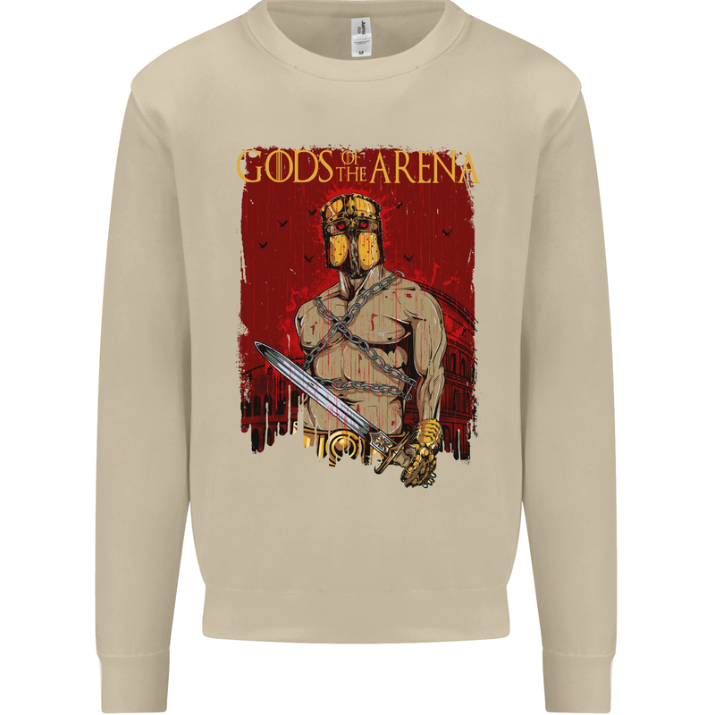 Gods of the Arena MMA Martial Arts Gym Mens Sweatshirt Jumper Sand