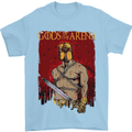 Gods of the Arena MMA Martial Arts Gym Mens T-Shirt Cotton Gildan Light Blue