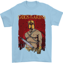 Gods of the Arena MMA Martial Arts Gym Mens T-Shirt Cotton Gildan Light Blue
