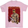 Gods of the Arena MMA Martial Arts Gym Mens T-Shirt Cotton Gildan Light Pink